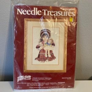 Vintage 1979 Needle Treasure Stitchery Kit Lydia & The Shirley Temple Doll